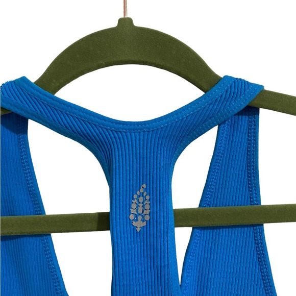 Free People Varsity Blue Throw Crop Top Sz M NWT - Picture 8 of 12